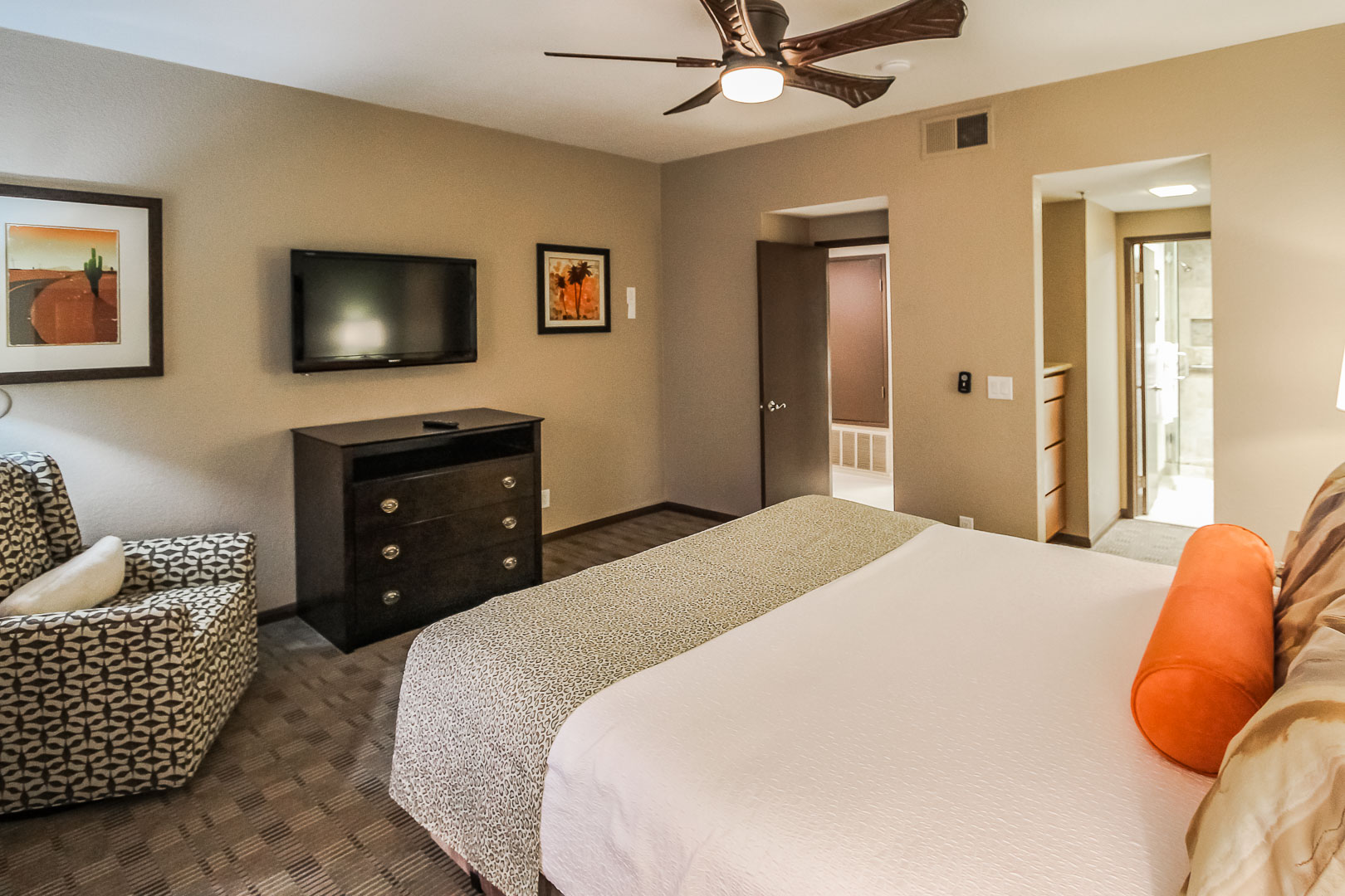 An expansive One bedroom unit at VRI's Desert Isle Resort in California.